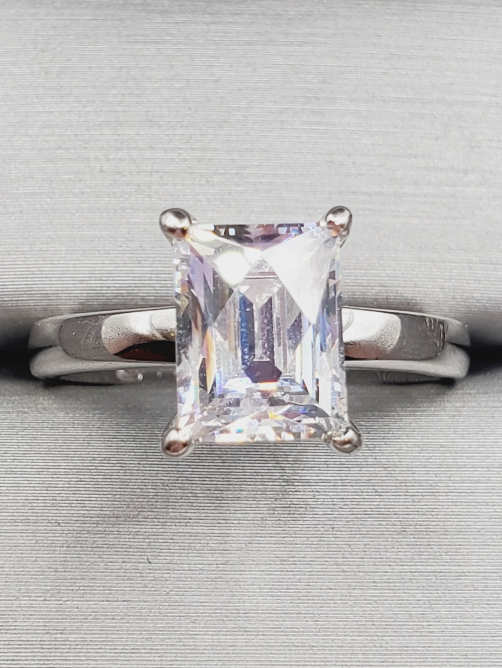 Classic Solitaire Engagement Ring In 925 Sterling Silver